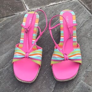 FIONI Square Toe Espadrille Wedge Sandal, 12W